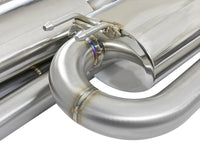 Takeda 3 Inch 304 Stainless Steel Cat-Back Exhaust w/ Center Black Tips Honda Civic Si Coupe 17-20 L4-1.5L (t) aFe Power
