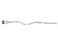 Takeda 2-1/2 Inch 304 Stainless Steel Cat-Back Exhaust System w/ Carbon Fiber Tips Honda Civic Si Sedan 17-20 L4-1.5L (t) aFe Power
