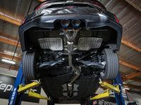 Takeda 2-1/2 Inch 304 Stainless Steel Cat-Back Exhaust System w/ Carbon Fiber Tips Honda Civic Si Sedan 17-20 L4-1.5L (t) aFe Power