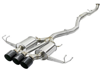 compare product Takeda 3 Inch 304 Stainless Steel Cat-Back Exhaust System w/ Black Tips Honda Civic Type R 17-21 L4-2.0L (t) aFe Power