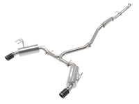 Takeda 2-1/2 Inch to 2-1/4 Inch 304 Stainless Steel Cat-Back Exhaust System Carbon Honda Civic Sedan 22-24 L4-1.5L (t) aFe Power