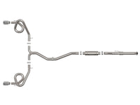 Takeda 2-1/2 Inch to 3 Inch 304 Stainless Steel Cat-Back Exhaust w/ Polished Tips Honda Civic Si 22-26 L4-1.5L (t) aFe Power