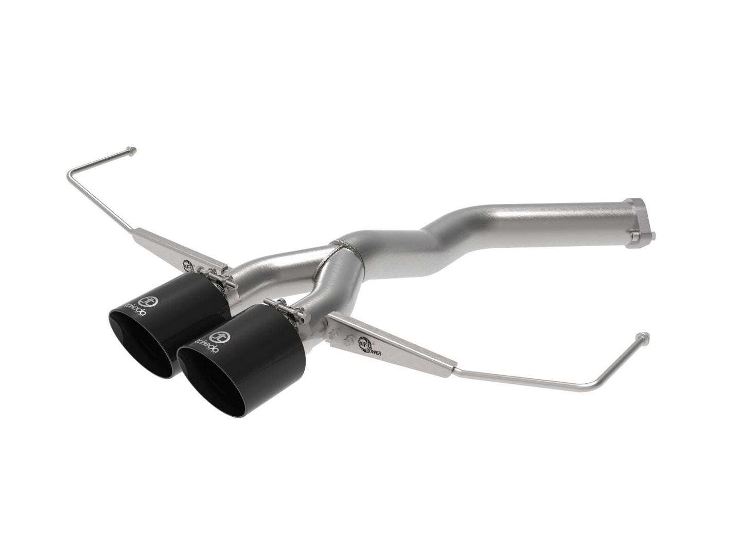 Takeda 3 Inch to 2-1/2 Inch 304 Stainless Steel Axle-Back Exhaust w/ Black Tip Hyundai Veloster 19-21 L4-1.6L (t) aFe Power