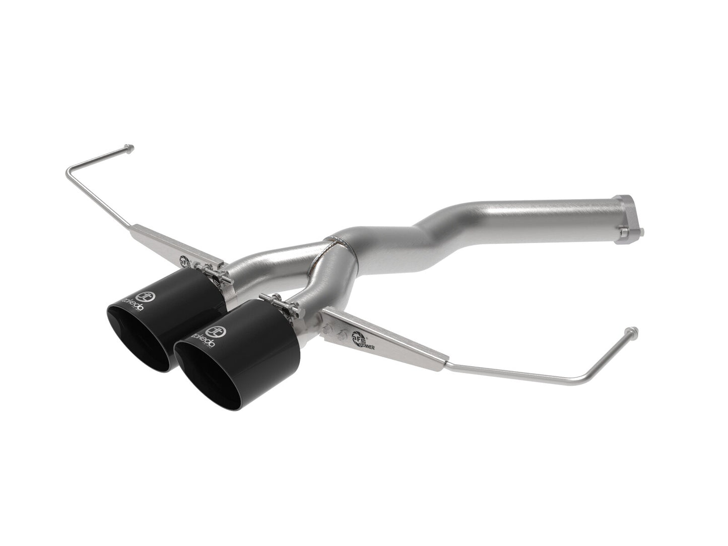 Takeda 3 Inch to 2-1/2 Inch 304 Stainless Steel Axle-Back Exhaust w/ Black Tip Hyundai Veloster 19-21 L4-1.6L (t) aFe Power