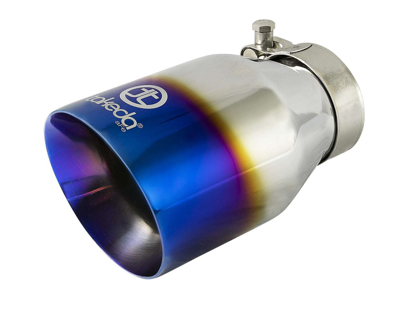 Takeda 2-1/2 Inch to 3 Inch 304 Stainless Steel Cat-Back Exhaust w/ Blue Flame Tip Hyundai Veloster 13-17 L4-1.6L (t) aFe Power