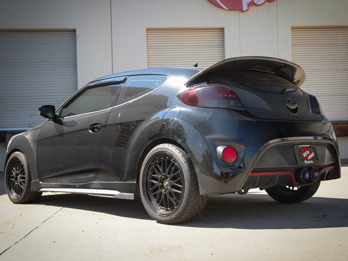 Takeda 2-1/2 Inch to 3 Inch 304 Stainless Steel Cat-Back Exhaust w/ Blue Flame Tip Hyundai Veloster 13-17 L4-1.6L (t) aFe Power