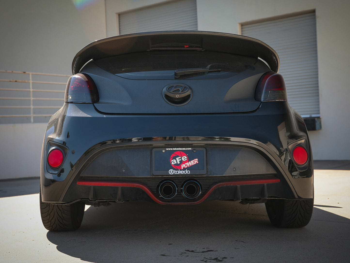 Takeda 2-1/2 Inch to 3 Inch 304 Stainless Steel Cat-Back Exhaust w/ Blue Flame Tip Hyundai Veloster 13-17 L4-1.6L (t) aFe Power