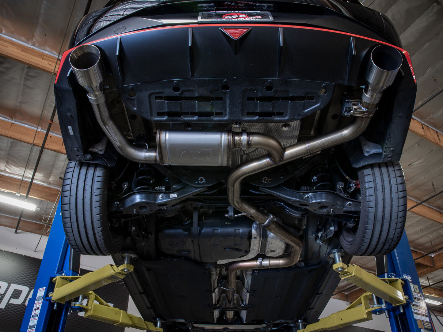 Takeda 3 Inch 304 Stainless Steel Cat-Back Exhaust w/ Polished Tips Hyundai Elantra N 22-26 L4-2.0L (t) aFe Power