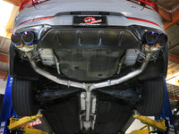Takeda 3 Inch to 2-1/2 Inch 304 Stainless Steel Axle-Back Exhaust w/ Blue Flame Tip Kia K5 GT 21-24 L4-2.5L (t) aFe Power