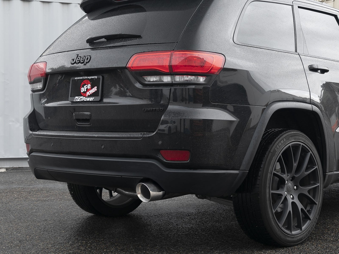 Mach Force-Xp 2-1/2 Inch to 3 Inch 304 Stainless Steel Cat-Back Exhaust w/Polish Tip Jeep Grand Cherokee (WK2) 14-21 V6-3.6L aFe Power