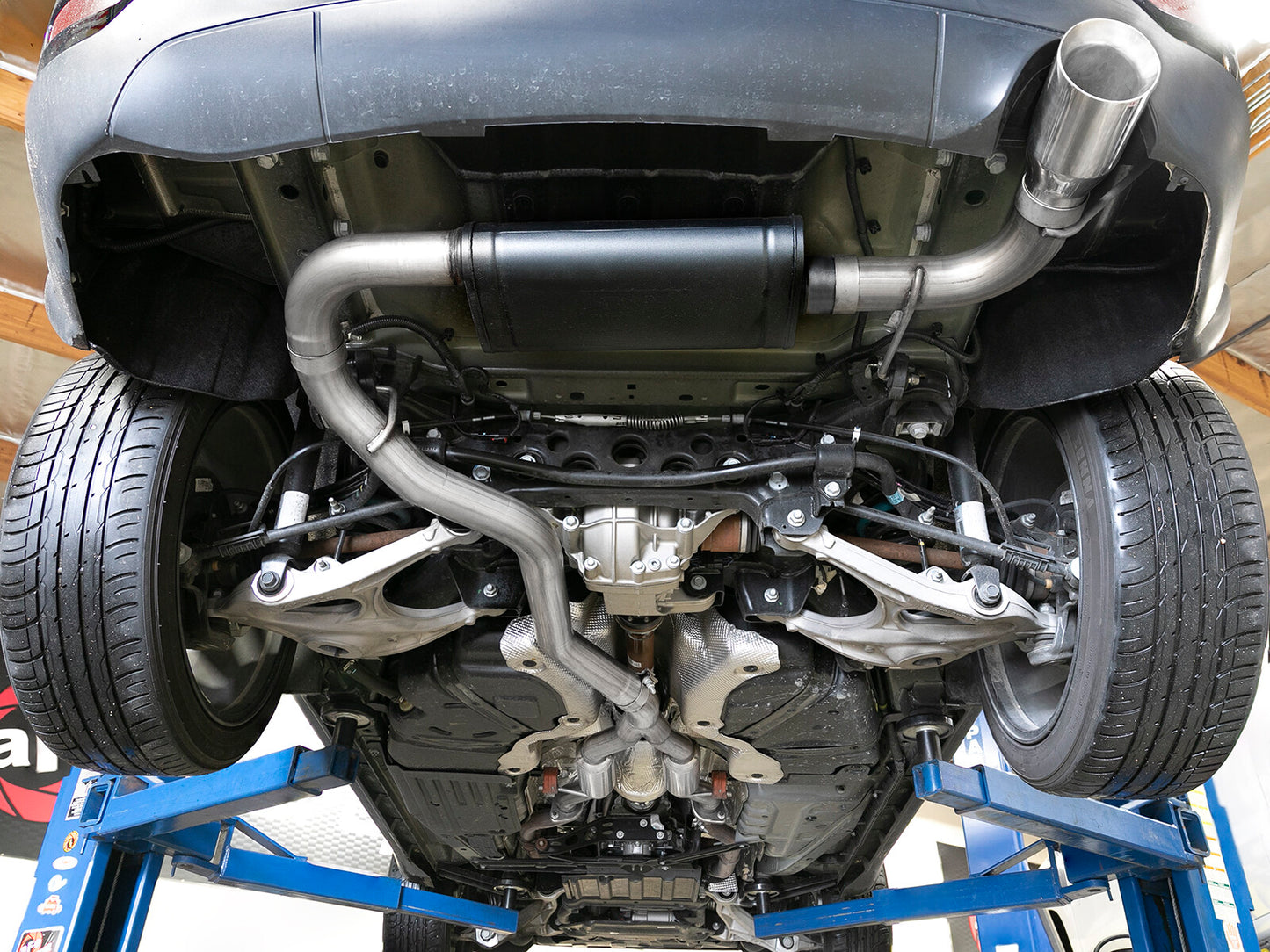 Mach Force-Xp 2-1/2 Inch to 3 Inch 304 Stainless Steel Cat-Back Exhaust w/Polish Tip Jeep Grand Cherokee (WK2) 14-21 V6-3.6L aFe Power