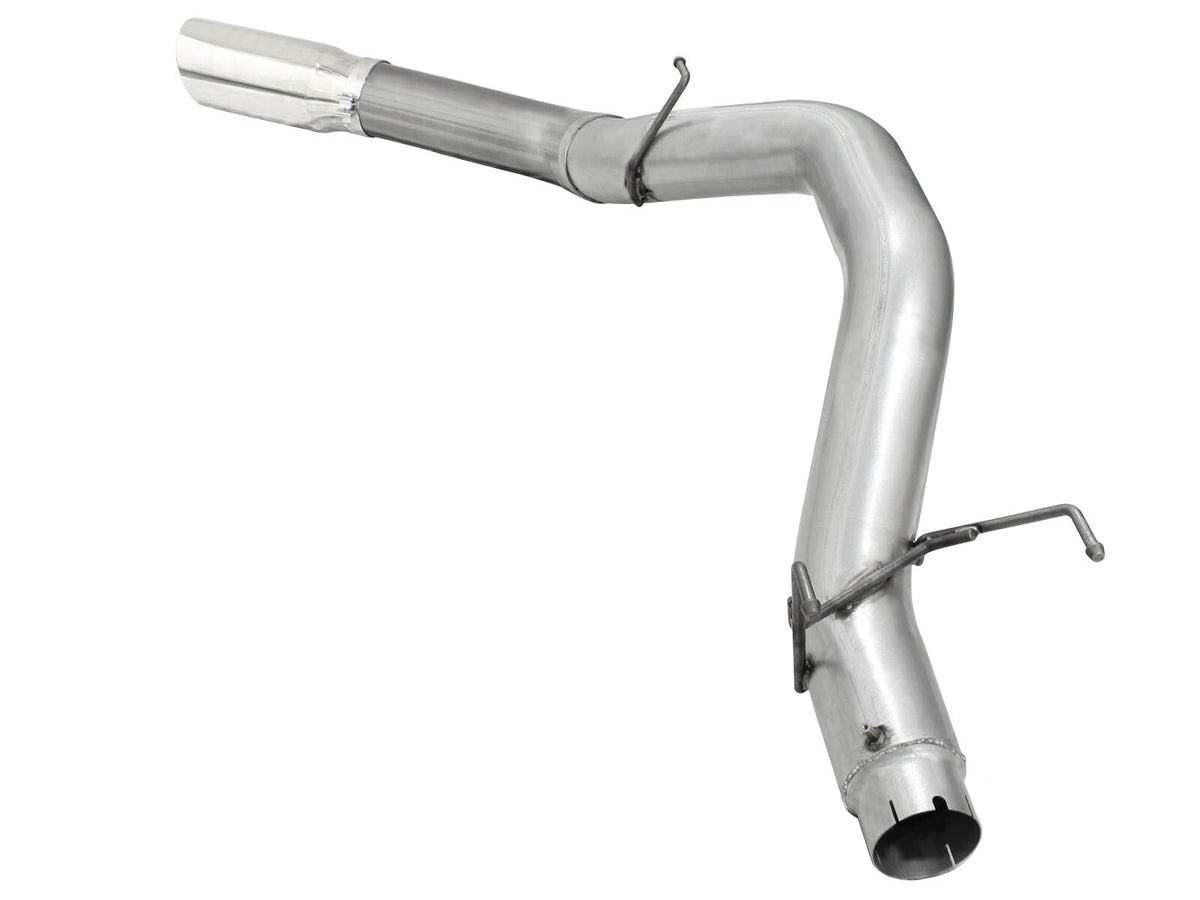 Large Bore-HD 5 Inch 409 Stainless Steel Dpf-Back Exhaust System w/Polished Tip Dodge Ram Diesel Trucks 13-18 L6-6.7L (td) aFe Power aFe Power