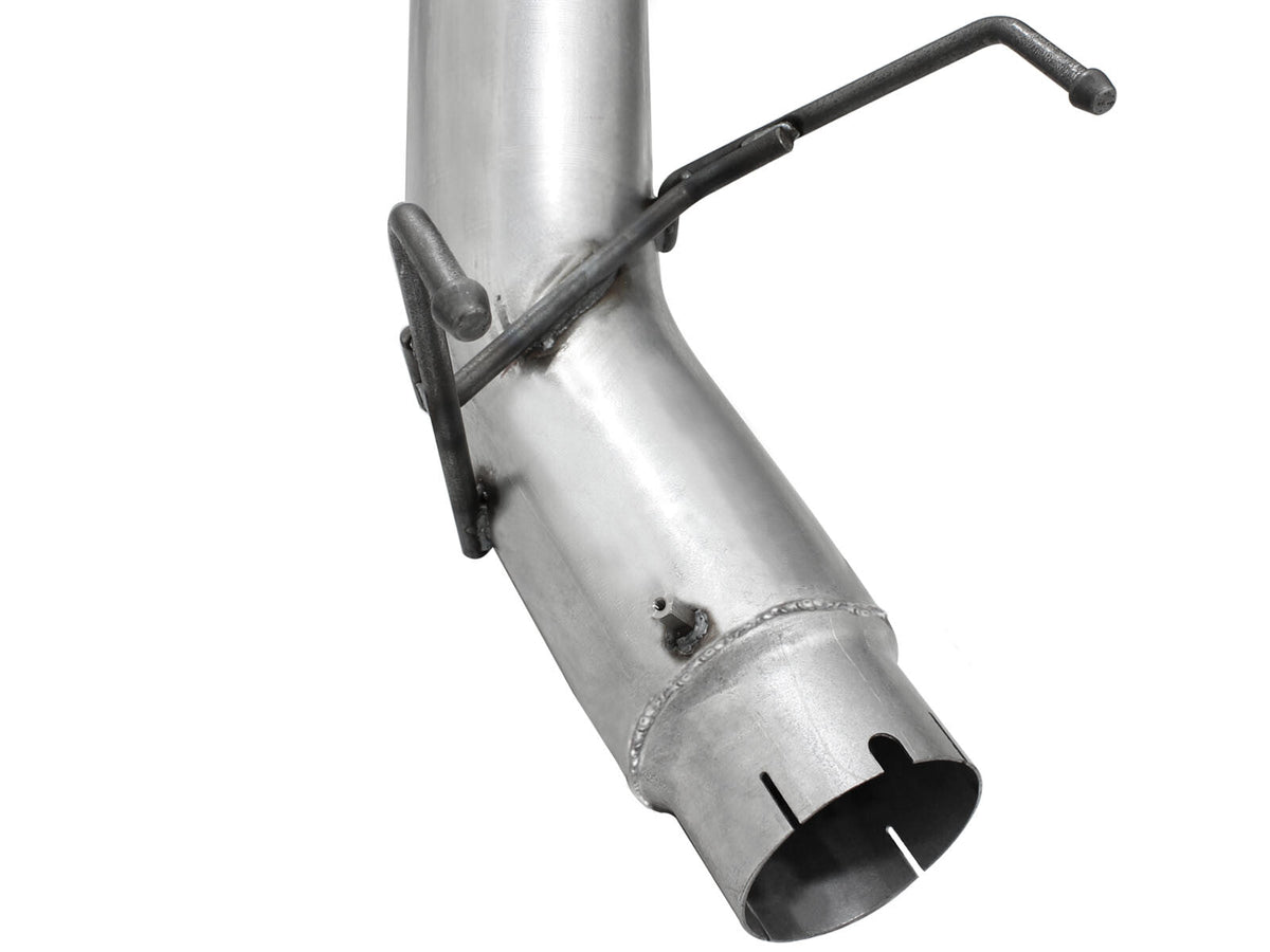 Large Bore-HD 5 Inch 409 Stainless Steel Dpf-Back Exhaust System w/Polished Tip Dodge Ram Diesel Trucks 13-18 L6-6.7L (td) aFe Power aFe Power