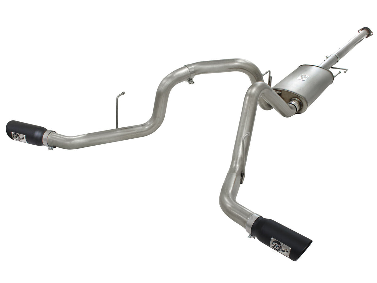 Mach Force-Xp 3 Inch 409 Stainless Steel Cat-Back Exhaust System w/ Tip Ford F-150 11-14 V6-3.5L (tt) aFe Power aFe Power