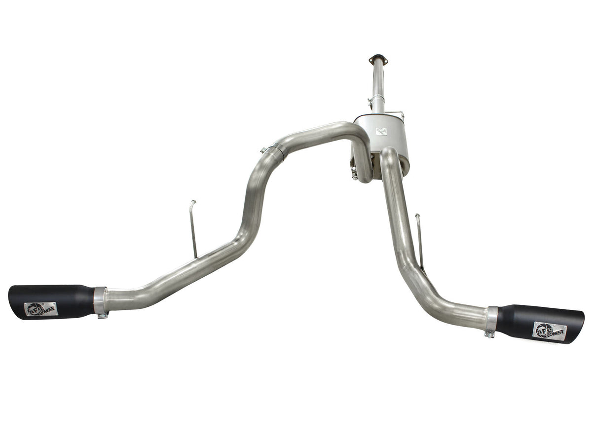 Mach Force-Xp 3 Inch 409 Stainless Steel Cat-Back Exhaust System w/ Tip Ford F-150 11-14 V6-3.5L (tt) aFe Power aFe Power