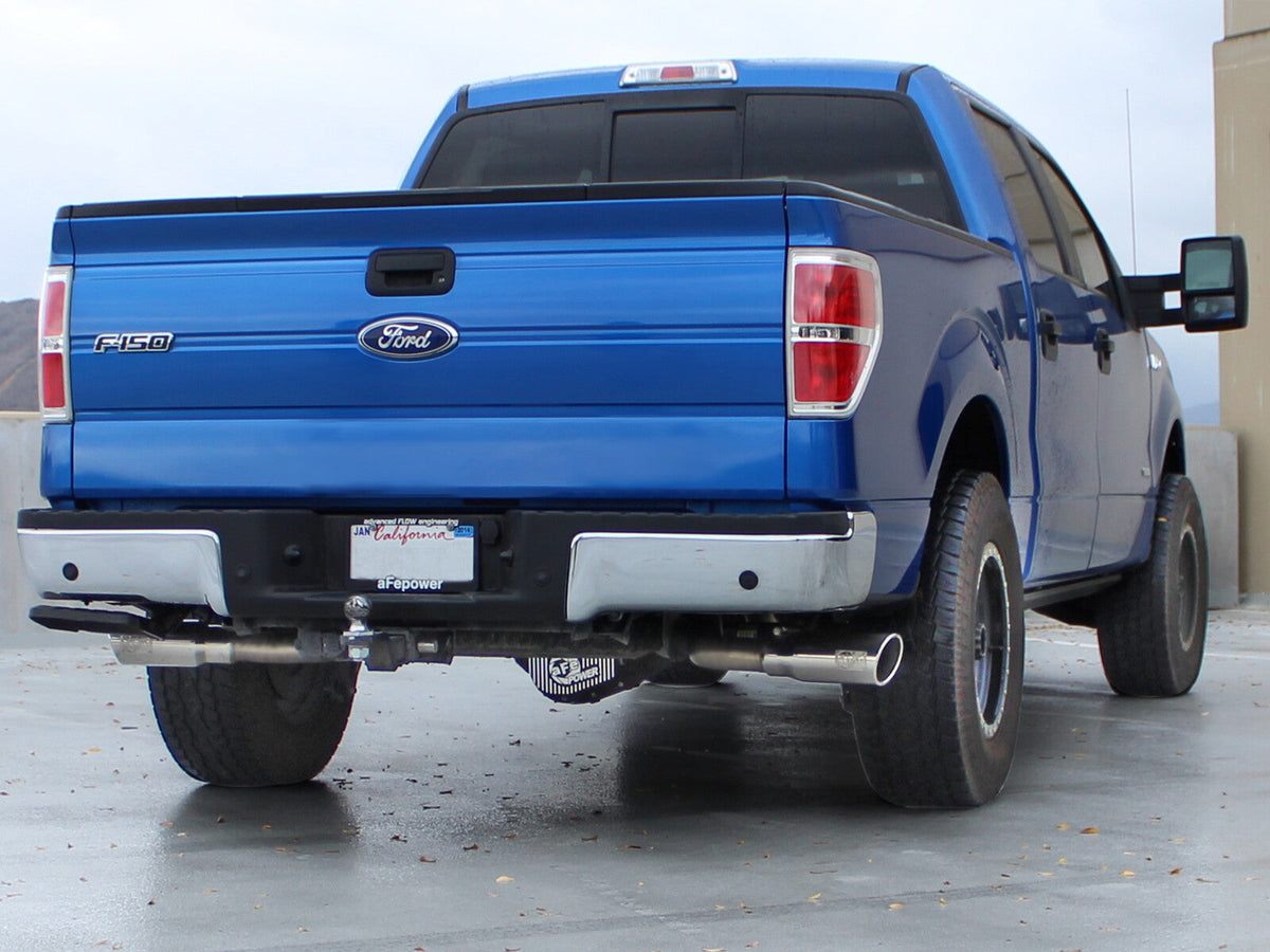 Mach Force-Xp 3 Inch 409 Stainless Steel Cat-Back Exhaust System w/ Tip Ford F-150 11-14 V6-3.5L (tt) aFe Power aFe Power