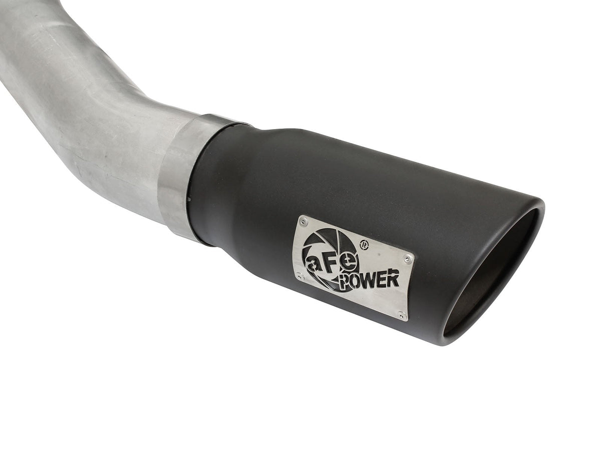 Mach Force-Xp 4 Inch Stainless Steel Cat-Back Exhaust System w/Black Tip Ford F-150 15-20 V6-2.7L (tt)/3.5L (tt) aFe Power aFe Power