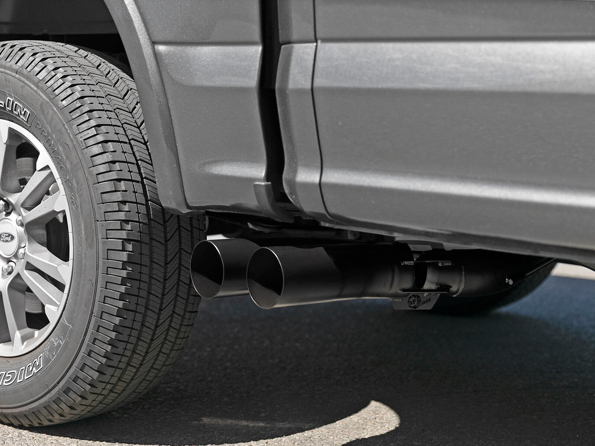 Rebel 409 Stainless Steel Dpf-Back Exhaust System w/ Dual Tips Ford F-150 18-21 V6-3.0L (td) aFe Power aFe Power