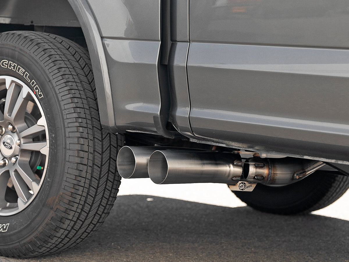Rebel 409 Stainless Steel Dpf-Back Exhaust System w/ Dual Tips Ford F-150 18-21 V6-3.0L (td) aFe Power aFe Power