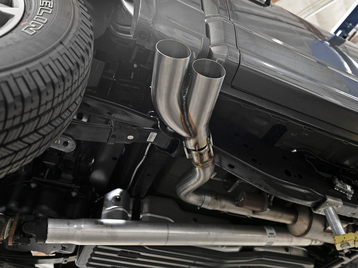Rebel 409 Stainless Steel Dpf-Back Exhaust System w/ Dual Tips Ford F-150 18-21 V6-3.0L (td) aFe Power aFe Power