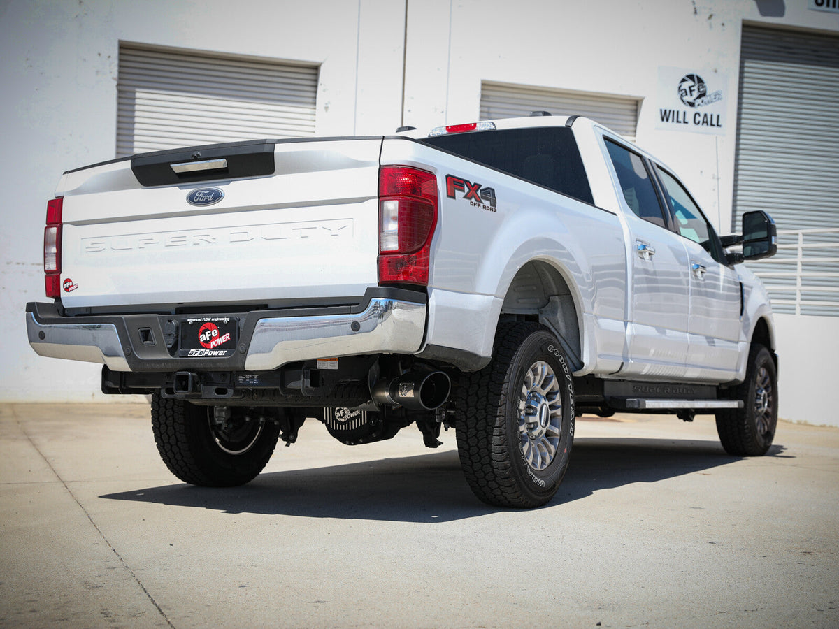 Apollo GT Series 3-1/2 Inch Stainless Steel Axle-Back Exhaust System w/ Tip Ford F-250/F-350 17-26 V8-6.2/6.8/7.3L Moderate Sound Level aFe Power aFe Power