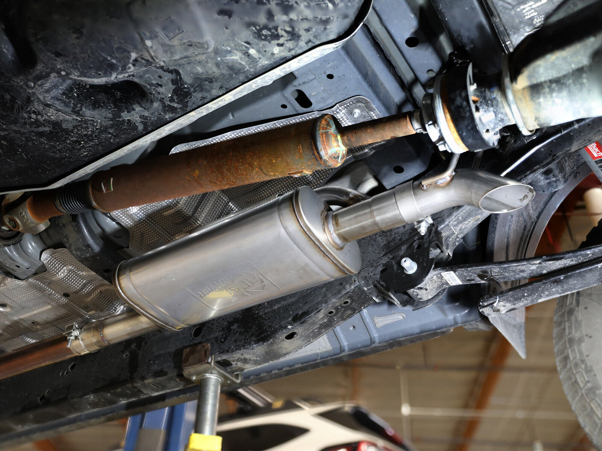 Rock Basher 2-1/2 Inch 409 Stainless Steel Cat-Back Hi-Tuck Exhaust System Ford Ranger 24-26 L4-2.3L (t) aFe Power aFe Power