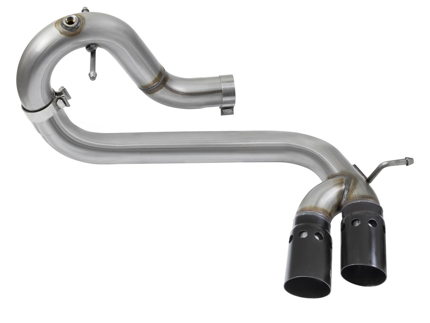 Rebel Series 3 Inch 409 Stainless Steel Dpf-Back Exhaust System w/Black Tip GM Colorado/Canyon 16-22 L4-2.8L (td) Lwn aFe Power