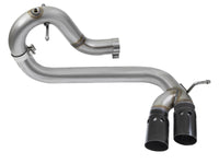 Rebel Series 3 Inch 409 Stainless Steel Dpf-Back Exhaust System w/Black Tip GM Colorado/Canyon 16-22 L4-2.8L (td) Lwn aFe Power