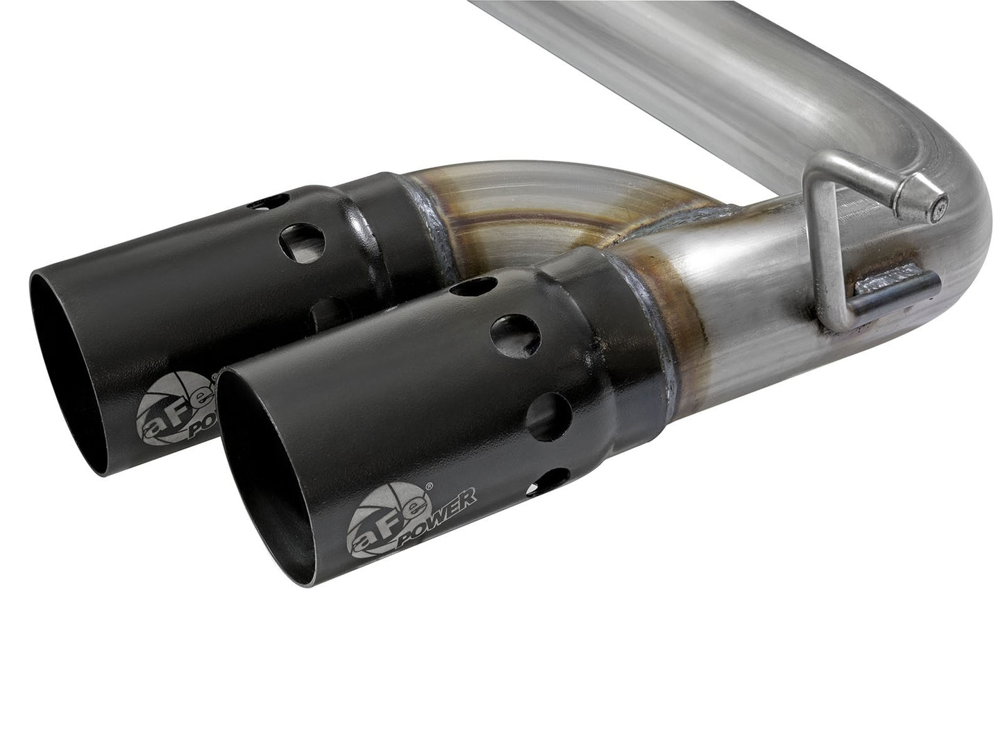Rebel Series 3 Inch 409 Stainless Steel Dpf-Back Exhaust System w/Black Tip GM Colorado/Canyon 16-22 L4-2.8L (td) Lwn aFe Power