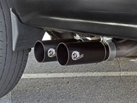 Rebel Series 3 Inch to 2-1/2 Inch 409 Stainless Steel Cat-Back Exhaust w/Black Tip Silverado/Sierra 1500 09-18 Reg Cab/Short Bed V6-4.3/V8-4.8/5.3L aFe Power
