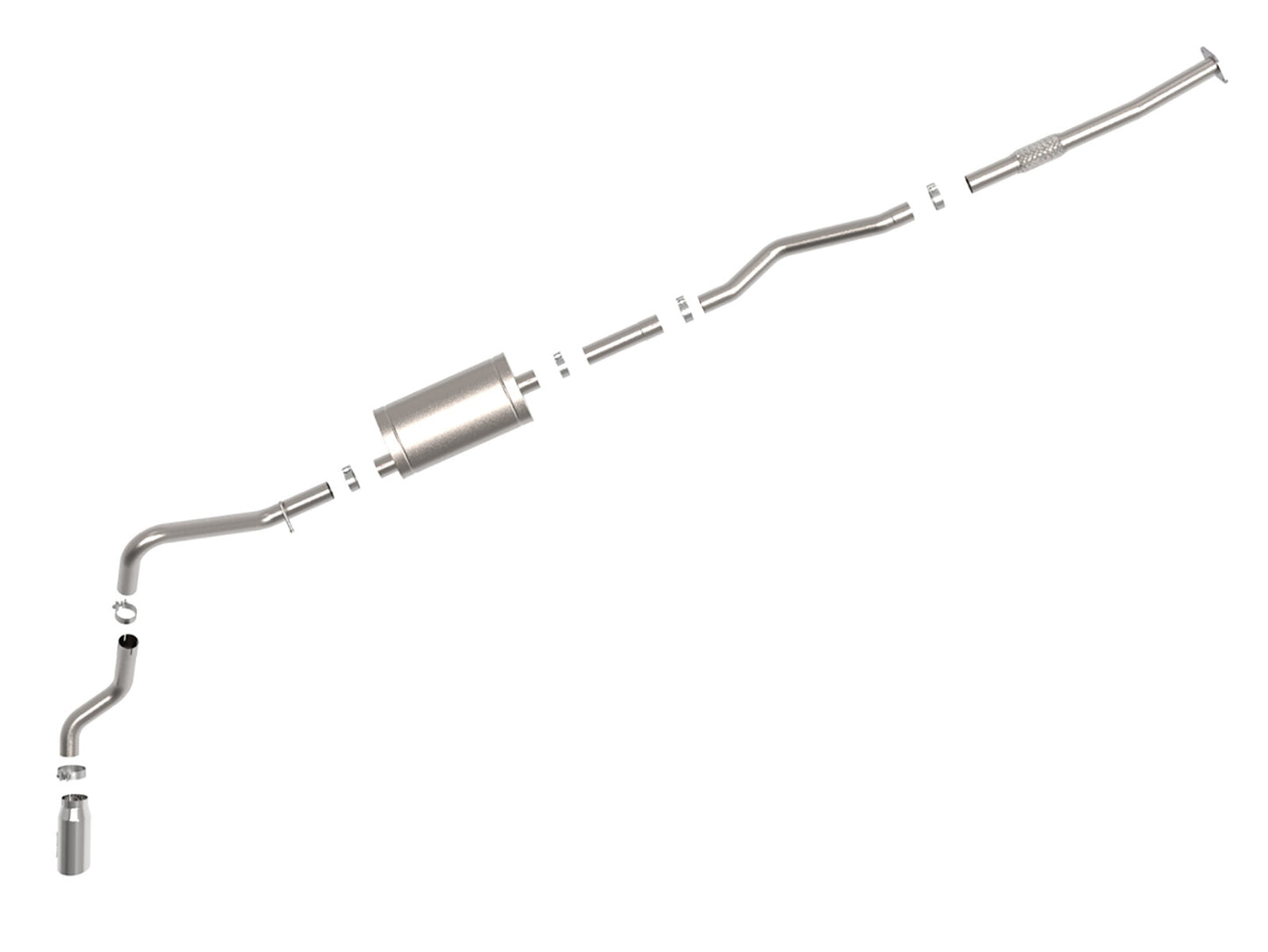 Apollo GT Series 3 Inch 409 Stainless Steel Cat-Back Exhaust System w/ Polish Tip GM Silverado/Sierra 1500 19-26 L4-2.7L (t) aFe Power