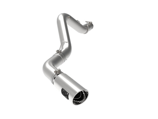 Large Bore-HD 5 Inch 409 Stainless Steel Dpf-Back Exhaust System w/Polished Tip GM Diesel Trucks 20-23 V8-6.6L (td) L5P aFe Power aFe Power