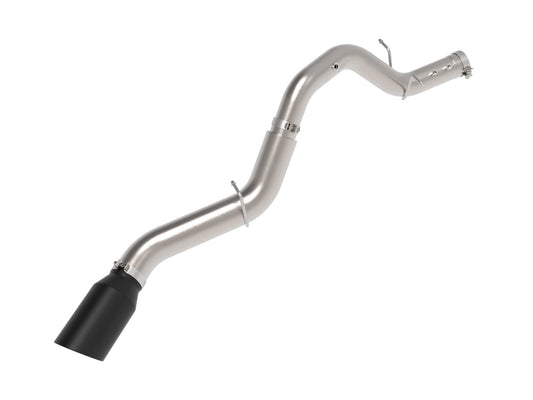 Large Bore-HD 5 Inch 409 Stainless Steel Dpf-Back Exhaust System w/Black Tip GM Diesel Trucks 24-26 V8-6.6L (td) L5P aFe Power aFe Power