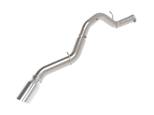 Large Bore-HD 5 Inch 409 Stainless Steel Dpf-Back Exhaust System w/Polished Tip GM Diesel Trucks 24-26 V8-6.6L (td) L5P aFe Power aFe Power