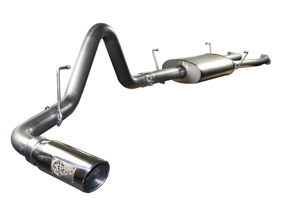 Mach Force-Xp 2-1/2 Inch to 3 Inch 409 Stainless Steel Cat-Back Exhaust w/Polish Tip Toyota Tundra 07-09 V8-4.7L aFe Power aFe Power