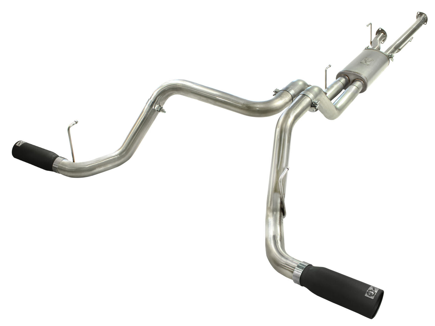 Mach Force-Xp 2-1/2 Inch to 3 Inch 409 Stainless Steel Cat-Back Exhaust w/ Black Tip Toyota Tundra 10-21 V8-5.7L aFe Power