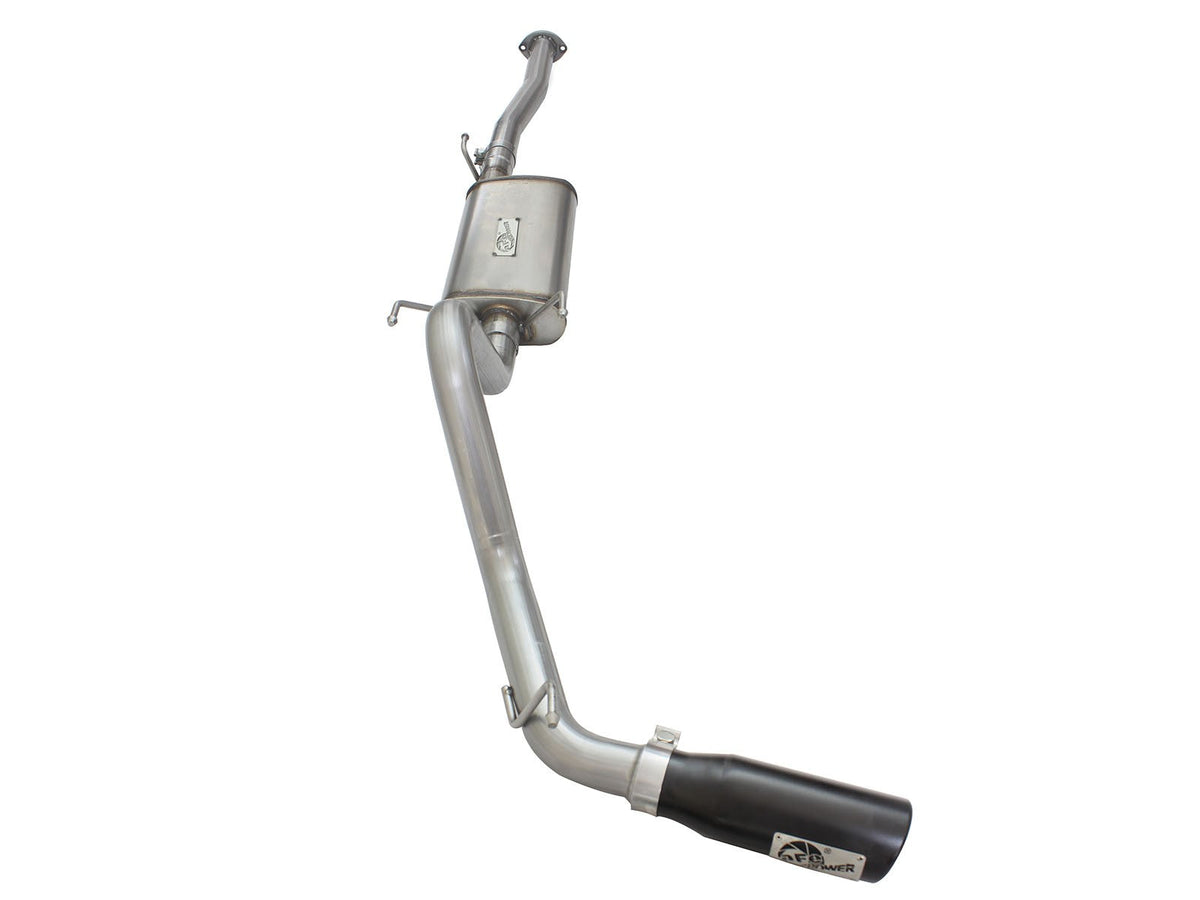 Mach Force-Xp 2-1/2 Inch 409 Stainless Steel Cat-Back Exhaust System w/Black Tip Toyota Tacoma 13-15 L4-2.7L aFe Power aFe Power
