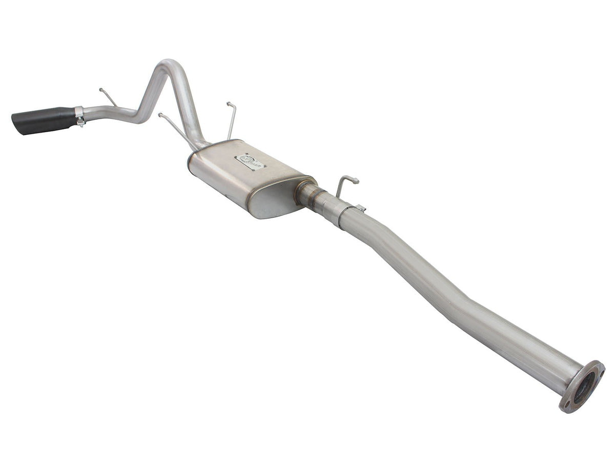 Mach Force-Xp 2-1/2 Inch 409 Stainless Steel Cat-Back Exhaust System w/Black Tip Toyota Tacoma 13-15 L4-2.7L aFe Power aFe Power