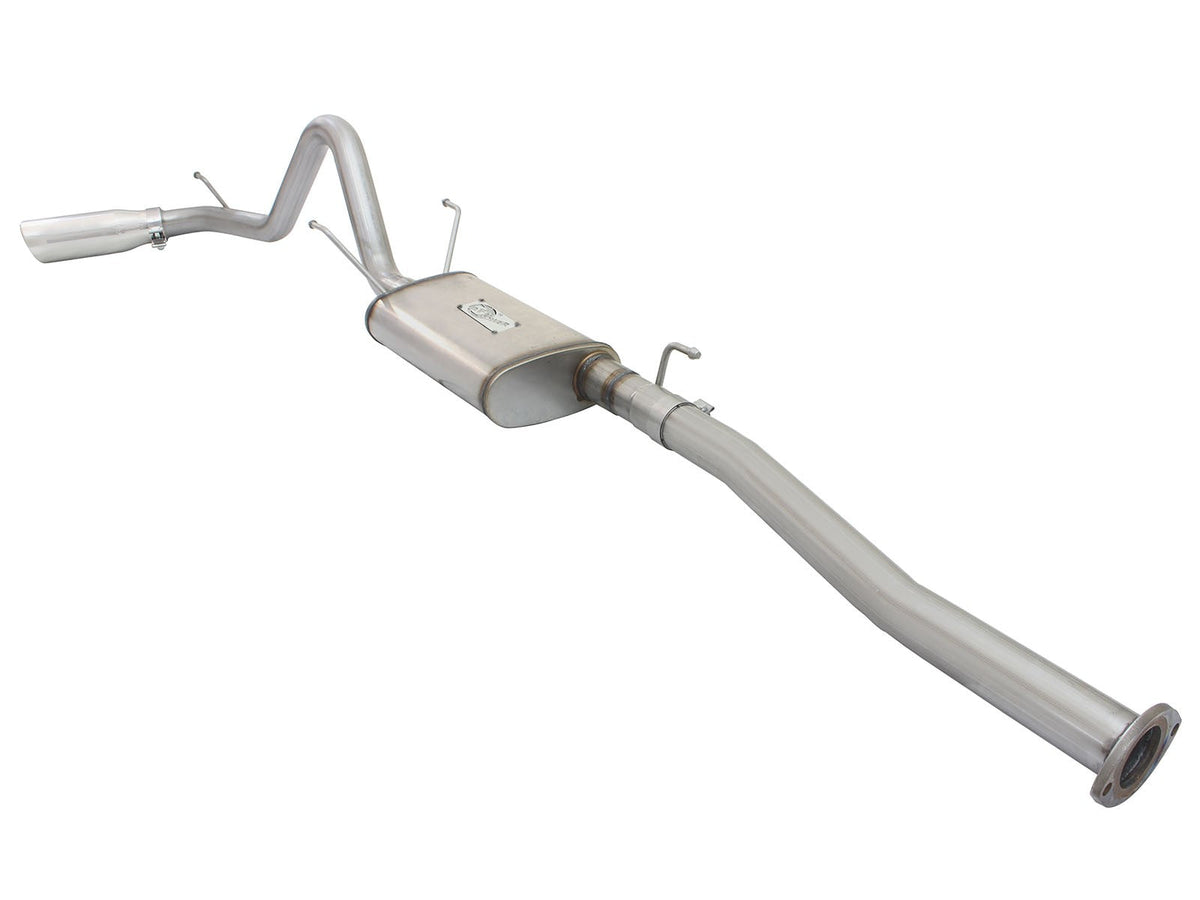 Mach Force-Xp 2-1/2 Inch 409 Stainless Steel Cat-Back Exhaust System w/Polished Tip Toyota Tacoma 13-15 L4-2.7L aFe Power aFe Power