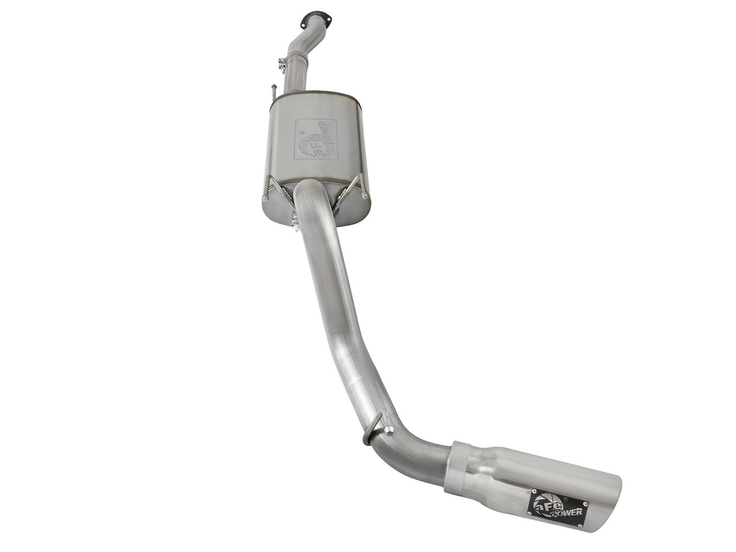 Mach Force-Xp 3 Inch 409 Stainless Steel Cat-Back Exhaust System w/Polished Tip Toyota Tacoma 16-23 V6-3.5L aFe Power