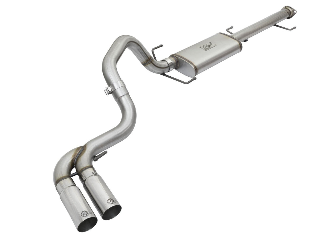 Rebel Series 3 Inch Cat-Back Exhaust System w/ Mid-Side Exit Polished Tips Toyota Fj Cruiser 07-18 V6-4.0L aFe Power aFe Power