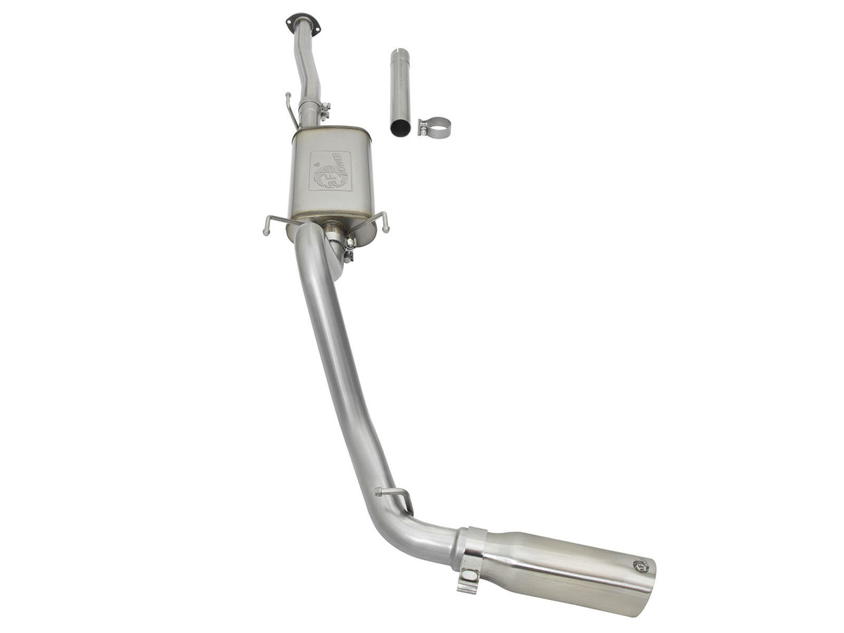 Mach Force-Xp 2-1/2 Inch 409 Stainless Steel Cat-Back Exhaust System w/Polished Tip Toyota Tacoma 05-12 L4-2.7L aFe Power aFe Power