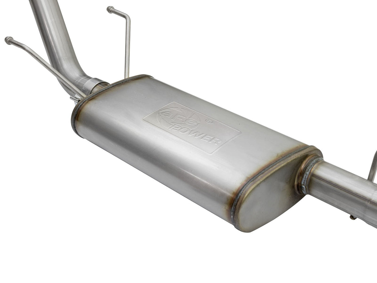 Mach Force-Xp 2-1/2 Inch 409 Stainless Steel Cat-Back Exhaust System w/Polished Tip Toyota Tacoma 05-12 L4-2.7L aFe Power aFe Power