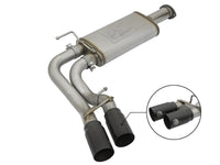 Rebel Series 3 Inch Cat-Back Exhaust System w/ Dual Mid-Side Exit Black Tips Toyota Tacoma 16-23 V6-3.5L aFe Power aFe Power