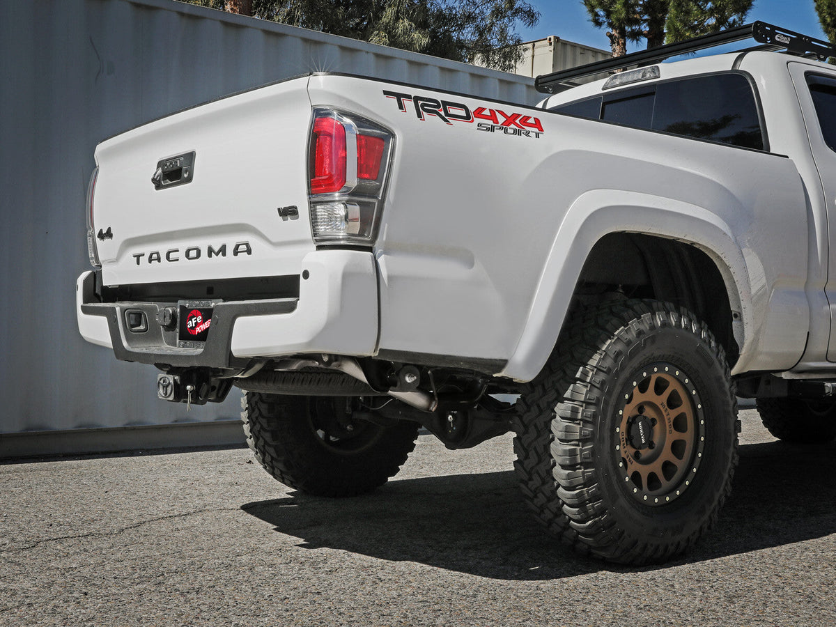 Mach Force-Xp 2-1/2 Inch 409 Stainless Steel Cat-Back Hi-Tuck Exhaust System Toyota Tacoma 16-23 L4-2.7L/V6-3.5L aFe Power aFe Power