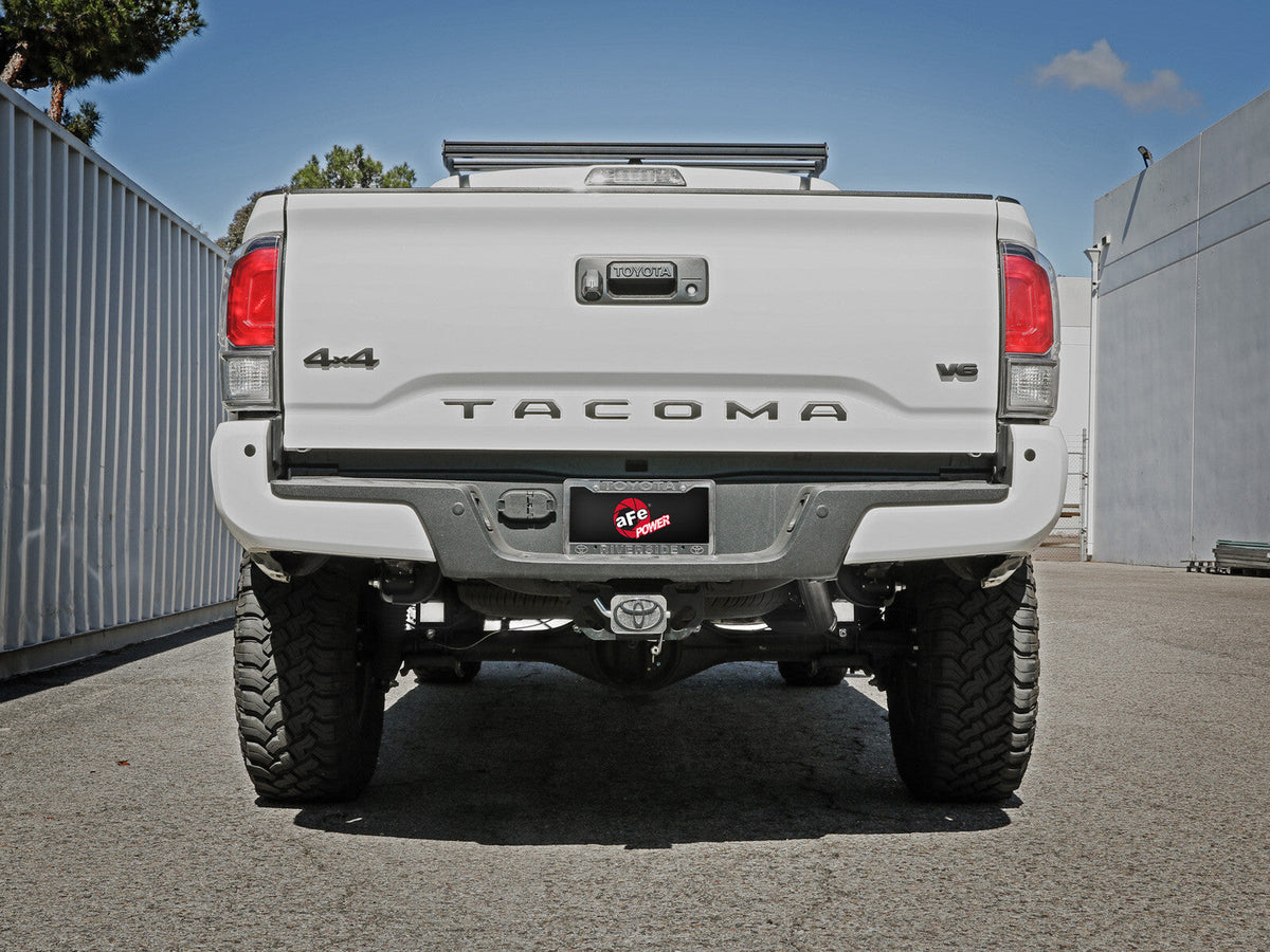 Mach Force-Xp 2-1/2 Inch 409 Stainless Steel Cat-Back Hi-Tuck Exhaust System Toyota Tacoma 16-23 L4-2.7L/V6-3.5L aFe Power aFe Power