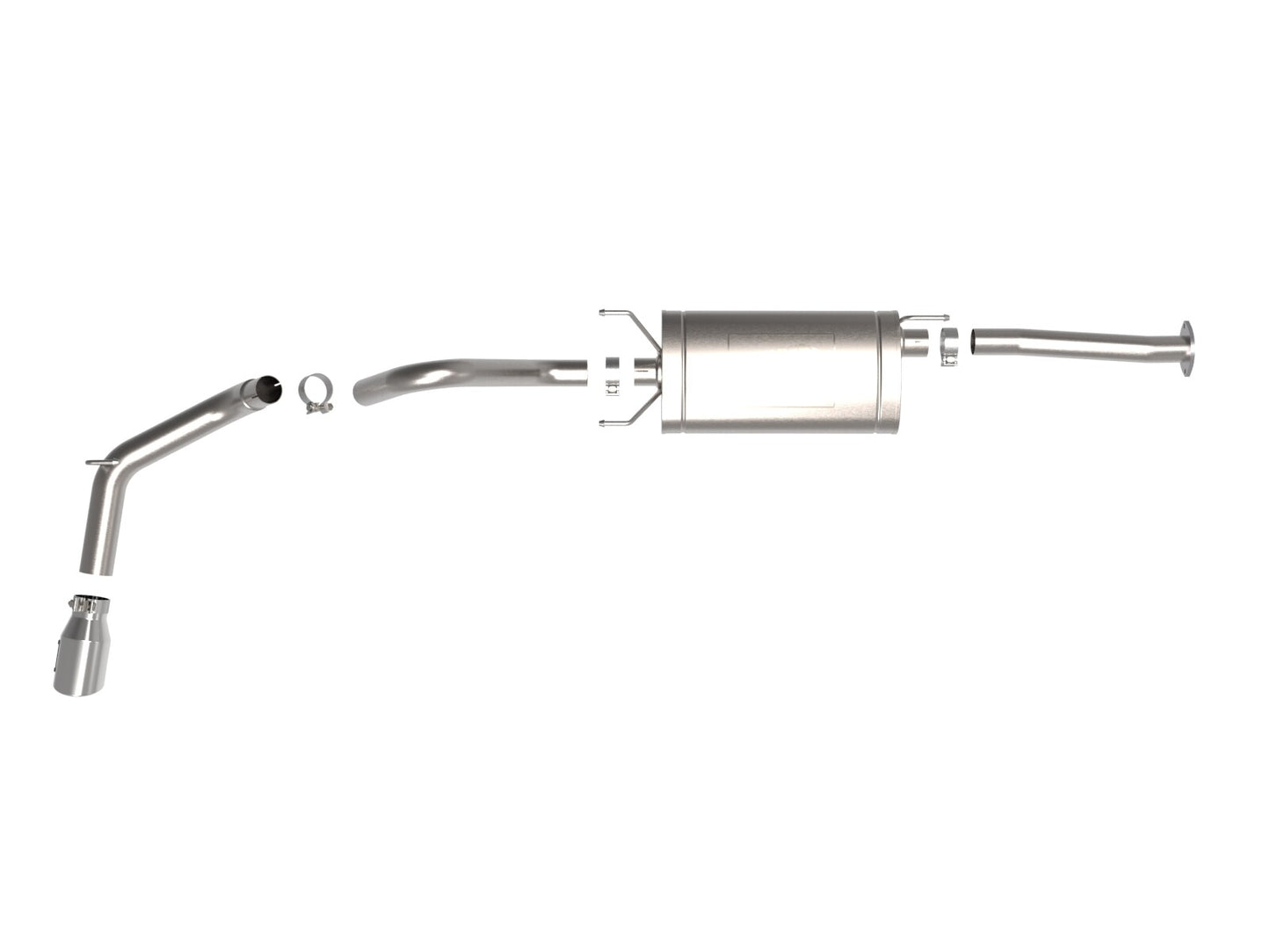 Apollo GT Series 2-1/2 Inch to 3 Inch 409 SS Cat-Back Exhaust System w/ Polish Tip Toyota Tacoma 16-23 L4-2.7/V6-3.5L aFe Power