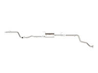 Mach Force-Xp 2-1/2 Inch 409 Stainless Steel Cat-Back Hi-Tuck Exhaust System Toyota Tacoma 24-26 L4-2.4L (t) aFe Power