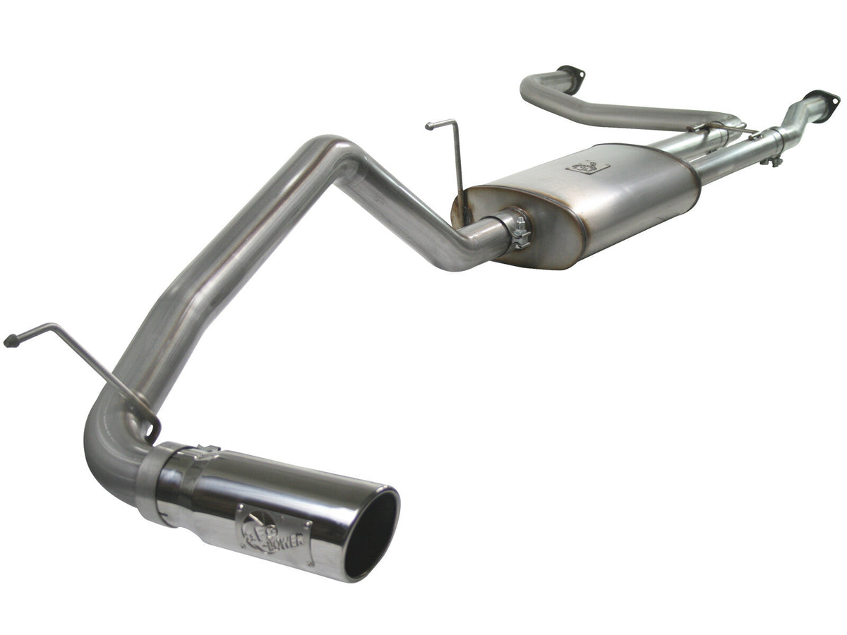 Mach Force-Xp 2-1/2 Inch to 3 Inch 409 Stainless Steel Cat-Back Exhaust w/Polish Tip Nissan Titan 04-15 V8-5.6L aFe Power aFe Power