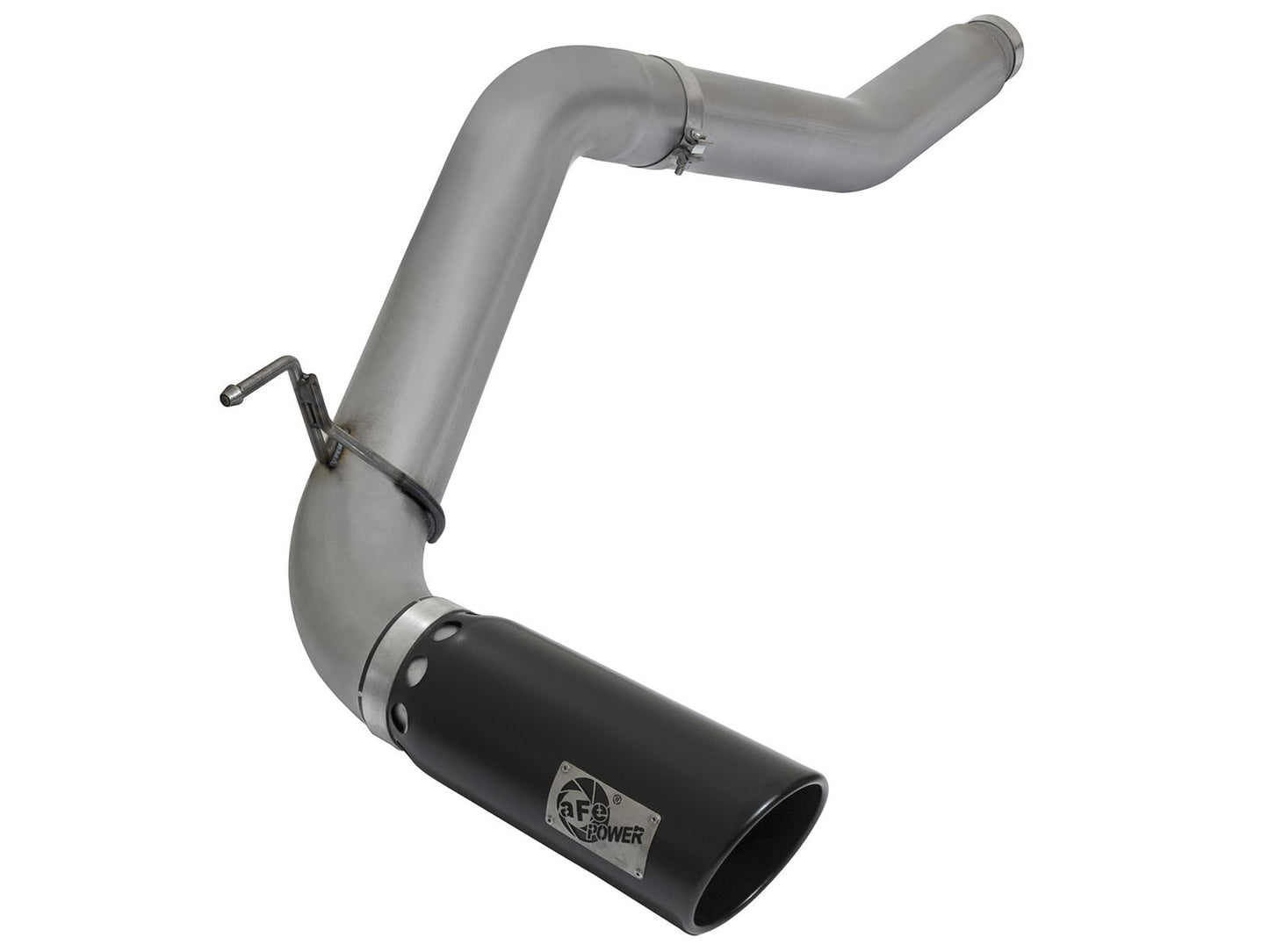 Large Bore-HD 5 Inch Dpf-Back Stainless Steel Exhaust System w/Black Tip Nissan Titan Xd 16-19 V8-5.0L (td) aFe Power